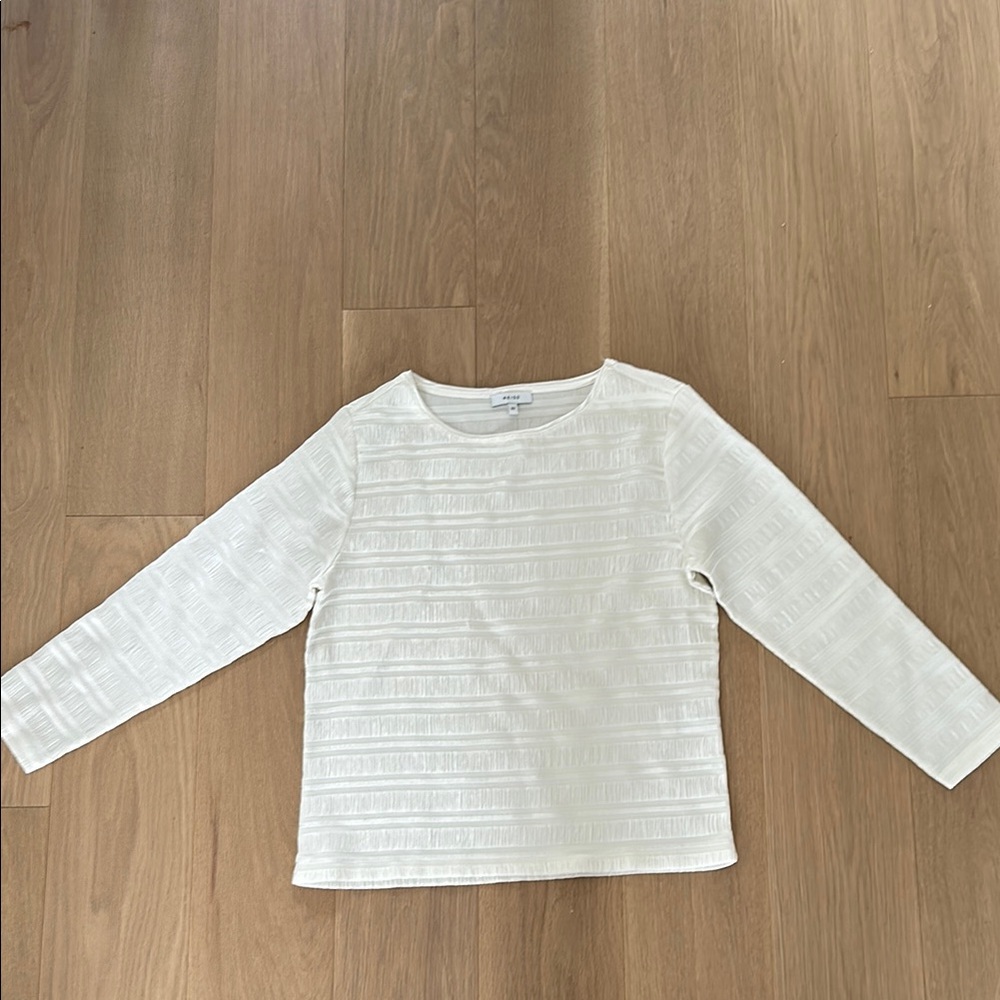 Kids Cream Long Sleeve Top